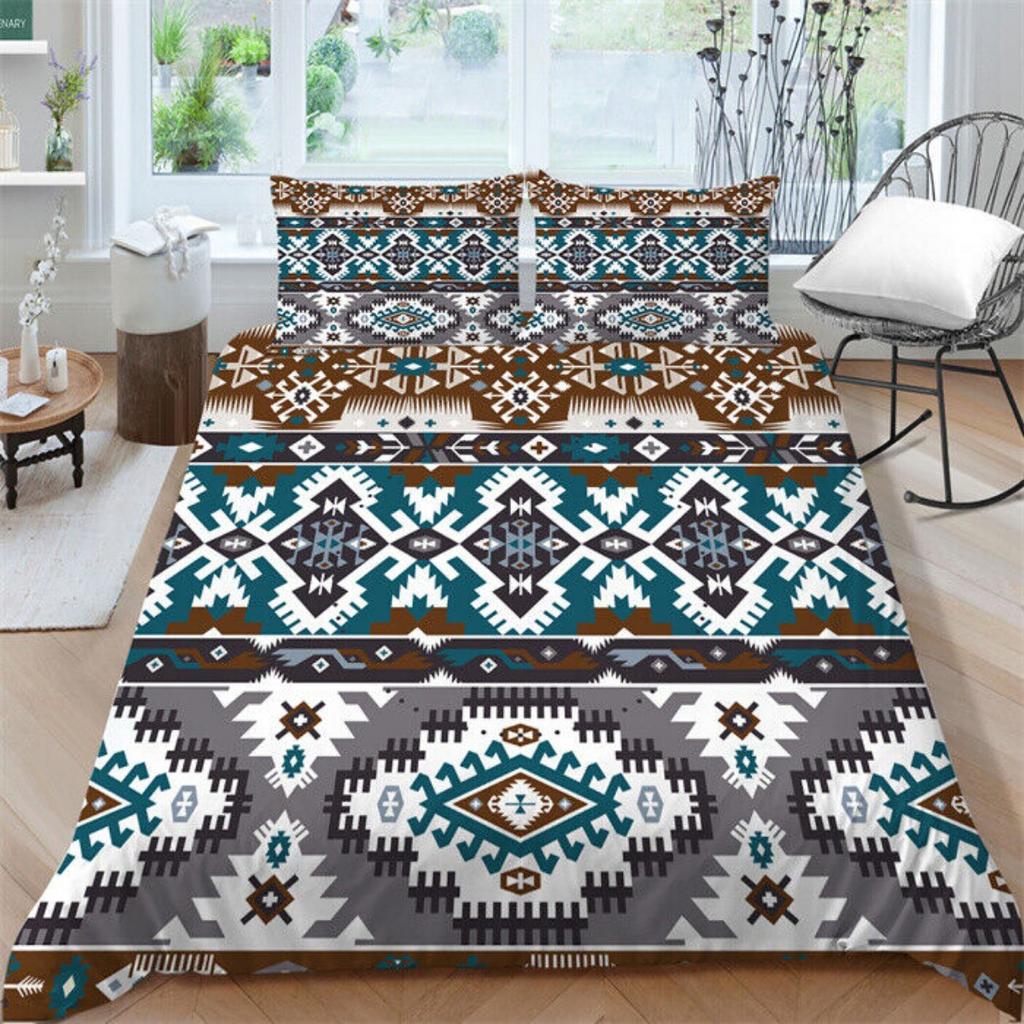 Vector Ethnic Style Bedding Sets Soft Duvet Cover Set Highend Bedroom Decor Gift