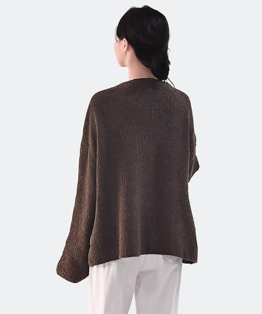 Keulleiseu Seri Loose Fit Cape Layered T-Shirt 2-Piece Set_Ivory
