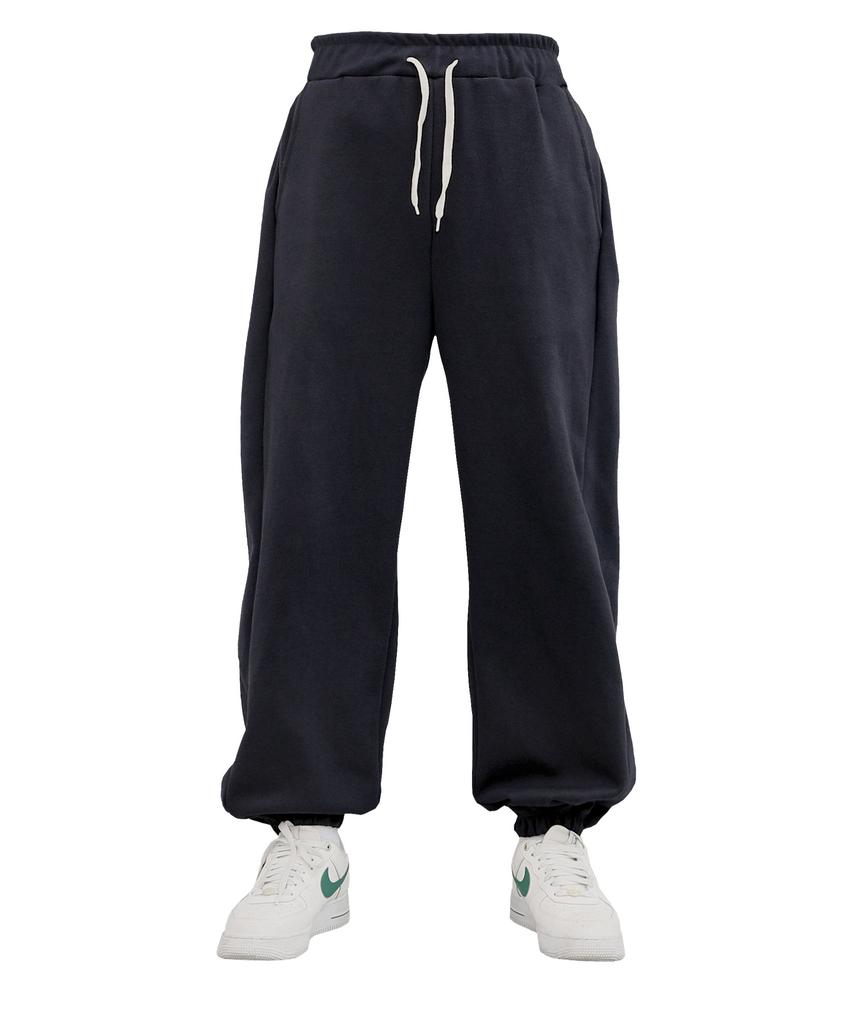 Oeta Double Cotton Side-Tuck Balloon Fit Jogger Pants