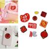 9pcs Chinese Textile Labels Durability Embroidery Patches Decorative Bag Patches for Customizing Apparel, Bags, and Hats
