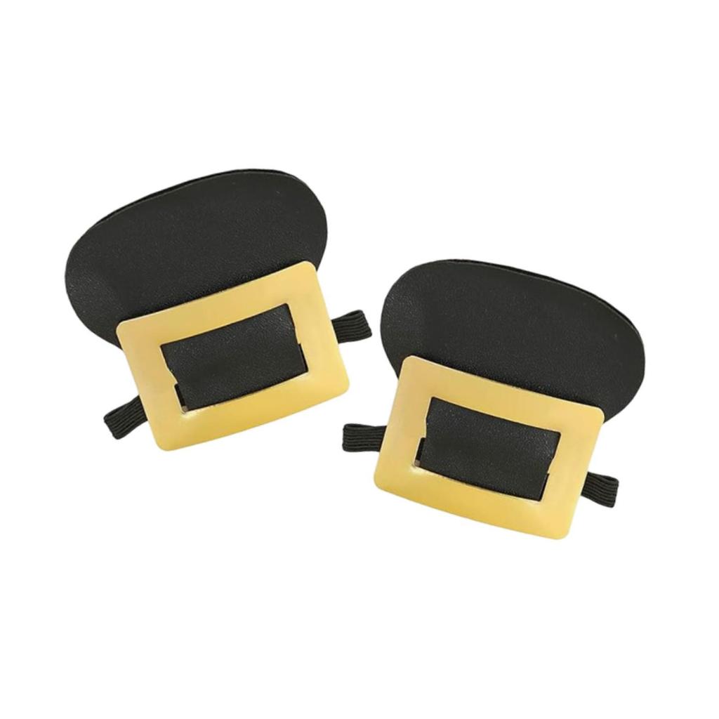 2x Gold Buckle Shoe Cover, Lightweight, Costume Accessory for Cosplay