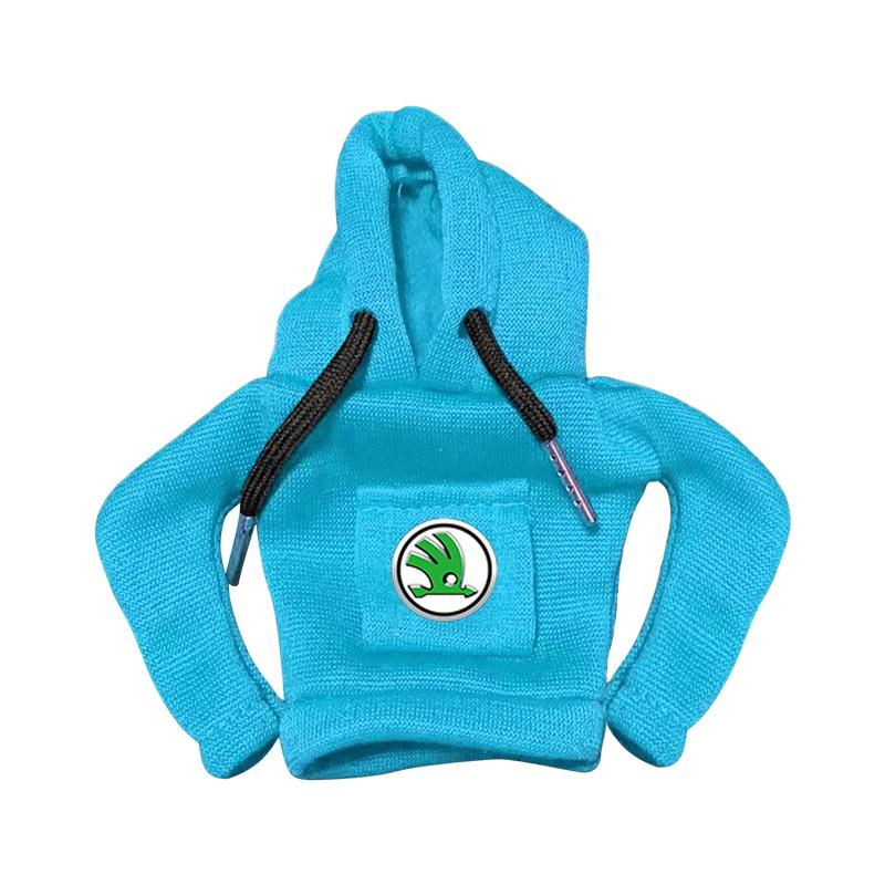 Fashion Car Gear Car Shift Lever Cover Car Gear Shift Knob Hoodie For Skoda Octavia MK2 MK3 2 3 A7 Fabia Karoq Kodiaq Superb Rapid Kamiq