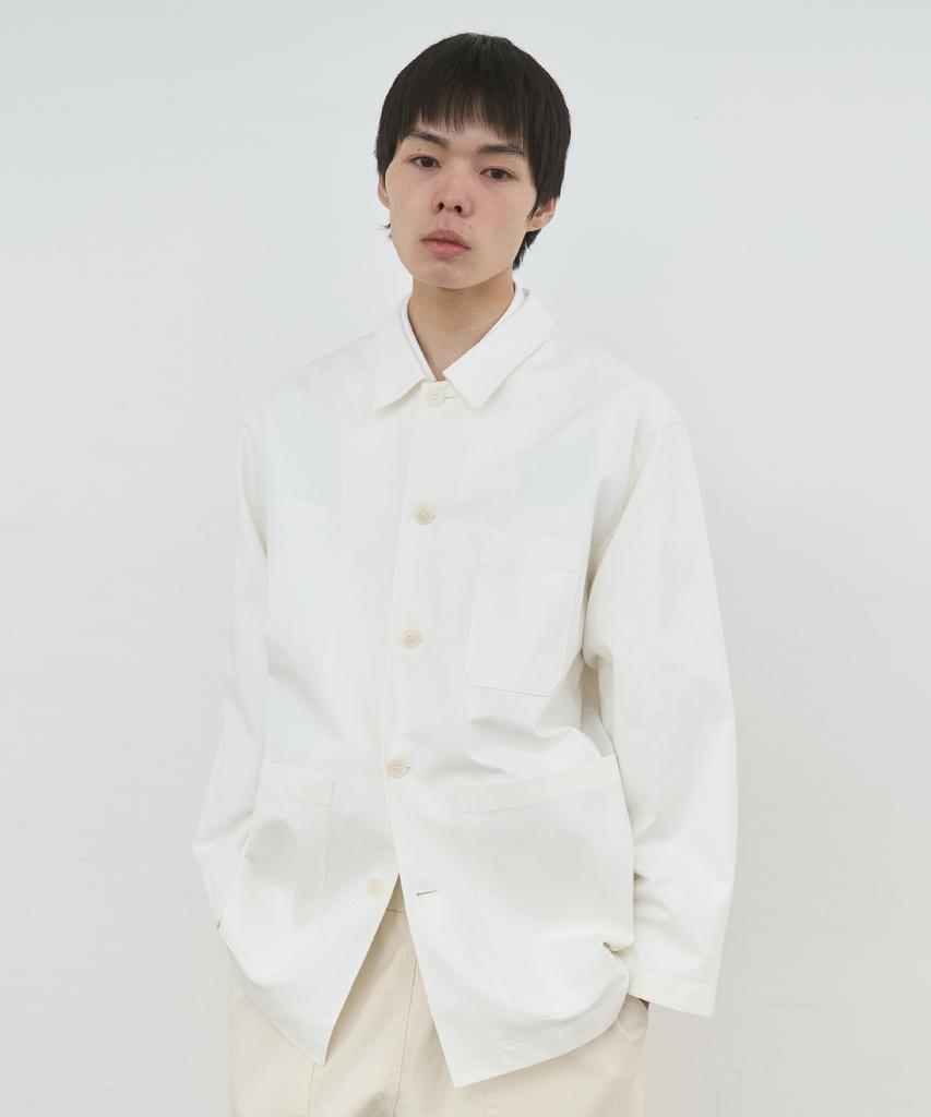 Workwork Apron Work Jacket (White)
