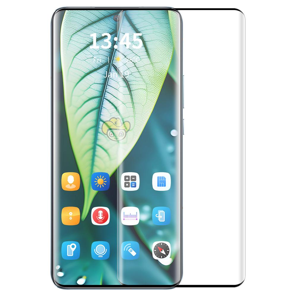 ENKAY HAT PRINCE For Honor 50 Pro Full Screen Protector 3D Hot Bending High Aluminum-Silicon Glass Film Support Fingerprint Unlock