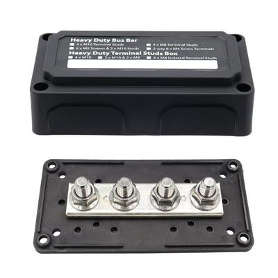 300A 48V Bus Bar 4/12 Terminal M10/M6 Saplamalar Güç Dağıtım Bloğu Bus Bar Bus Bar Terminal Bloğu Otomotiv Araba Tekne için