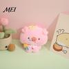 Decorative Hanging Ornament Cartoon Pig Plush Pendant for Backpacks, Stuffed Animal Bag Charm with Ball Chain, Soft Keychain