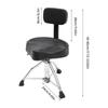 Drum Stool with Backrest, Height Adjustable Drum Stool, Pneumatic Drum Chair Adjustable Height For Offices, Piano Rooms, Study
