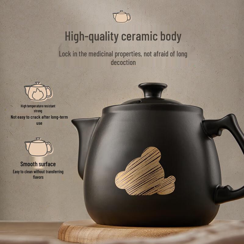 BEAR 3L Smart Automatic Ceramic Herbal Decoction Pot CN Plug (adapter Included)