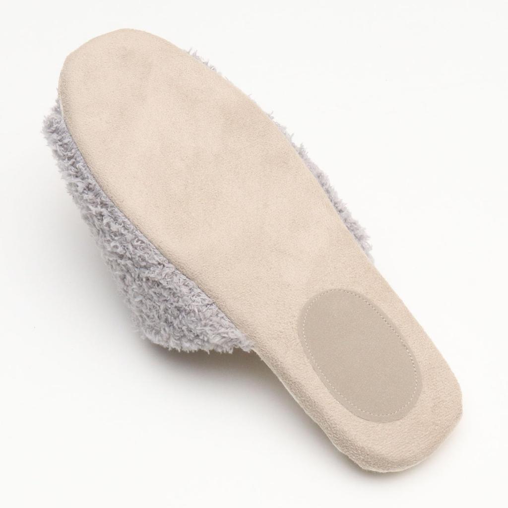 Mush Room Fluffy Cat Slippers [Asset] Front-Opening [Cute Cat, Fluffy] (Gray)