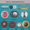 Hand Drill-to-Grinder Conversion Kit: Cutting, Polishing & Grinding Accessory Set