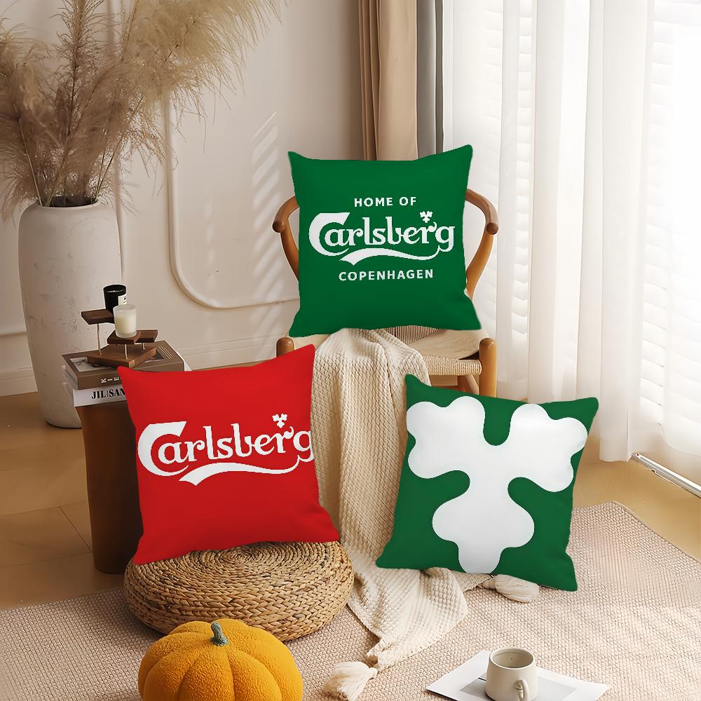 Fashion G-Carlsberg G-Group Pillow Case Applicable Space For Guest Rooms Interiors Cars Office House Decoration