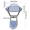 Portable Prayer Sun Hat Foldable Polyester Umbrella Hat Easy To Use Lightweight Sunshade Headwear Outdoor