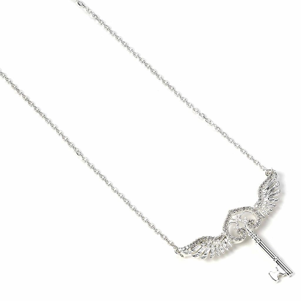 Harry Potter sterling silver Flying Key Necklace with crystal Elements