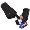 Outdoor Warm Gloves Men's Autumn and Winter Cycling Sports Full Finger Two-finger Cold-proof Non-slip Touch Screen Plush