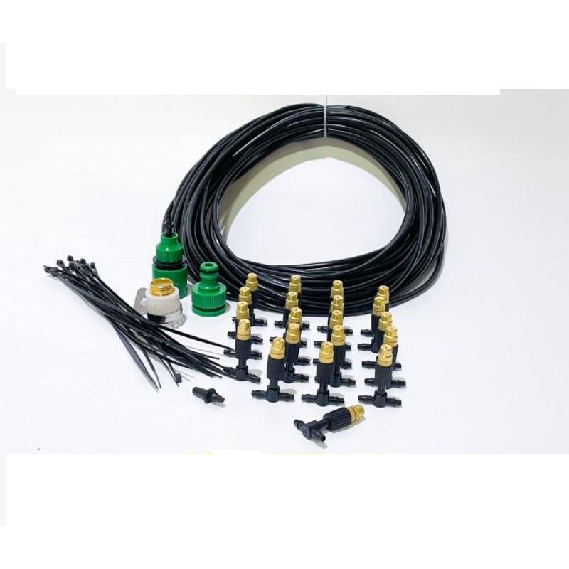 15M Garden Irrigation Watering Brass Atomizer Nozzles Kit Greenhouse Micro Sprinklers Garden Sprayer Drip Irrigation China Mainland