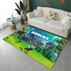 Cartoon R-Robloxs Spiel Gamer Teppich für Spielzimmer Schlafzimmer Wohnzimmer Sofa Heimdekoration, Kinderteppich Rutschfeste Fußmatte