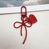 Colorful Heart Bow Keychain DIY Pendant for Bags