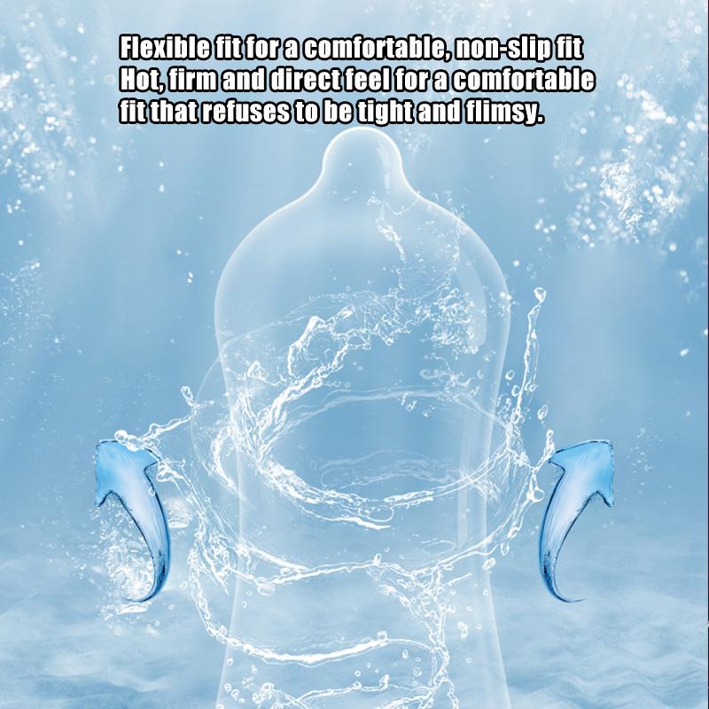 MELEON  10pcs Hyaluronic Acid Condom 001 Ultra Thin Large Particle Condom Adult Sexual Products Full Oil Smooth Sex Toys Condones 52mm