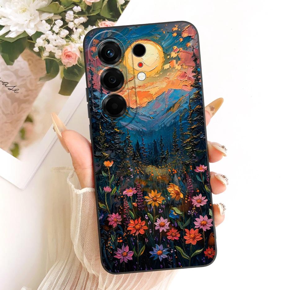 Per Tecno Camon 50 4G Custodia CN5 Copertura Lussuosa Fiore Caramella Dipinta Custodia Morbida in TPU Per Tecno Camon 50 Pro 4G CN5c Camon50 Borse