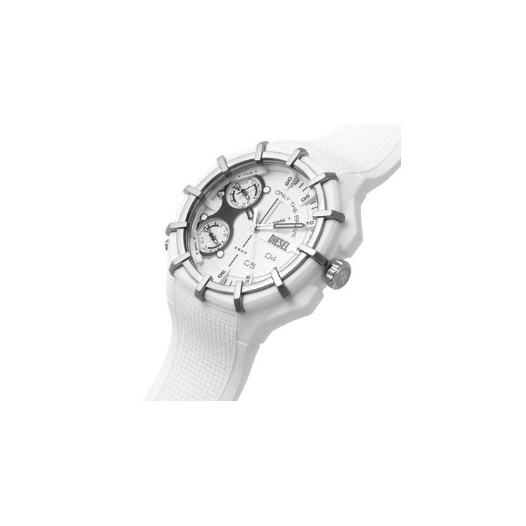 Diesel Quarz-Uhr Harzarmband Weißes Zifferblatt Klassisch Vielseitig Minimalistisch DZ1988 Herrenuhren DZ1988
