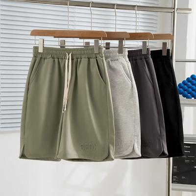 Summer Embossed Print American High Street Sport Shorts Men Plus Size Straight Loose Casual Five-Point Pants