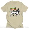Novelty Red Yellow Green Stripes Rasta Lion Of Judah T Shirt Unisex Rastafarian Reggae Ethiopian Lion Flag Tshirt Jamaica Clothing