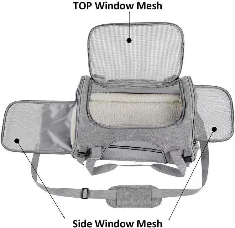 Portable Crossbody Pet Carrier | Breathable Bag for Cats & Dogs