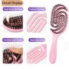 Scalp Massage Brush Detangling Hair Brush Wet Curly Hair Comb Fluffy Salon Hairdressing Combs Large Hairbrush Styling Comb