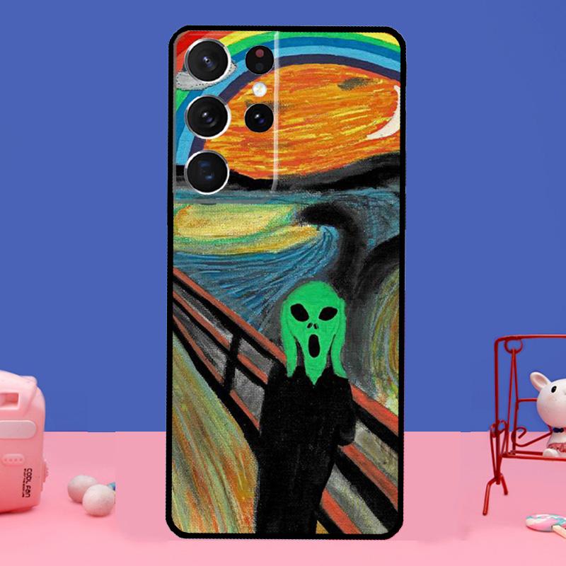 

Крик Скрик Картина Забавное Искусство Для Samsung Galaxy S20 FE S21 Ultra Note 20 S8 S9 S10 Note 10 Plus S22 Ultra Чехол Note 20 Ultra