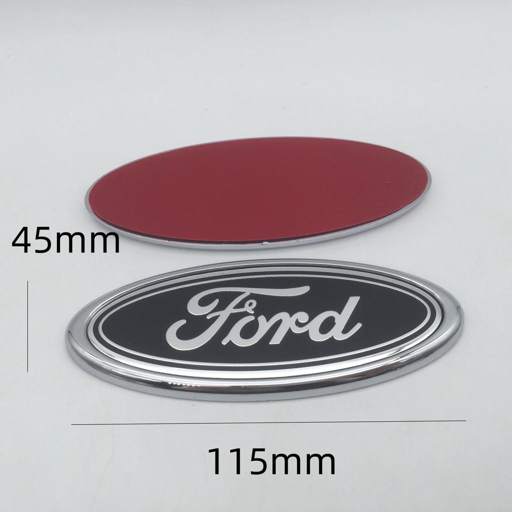 Car Sticker Ford 1pcs 3D for Ford Black 115mm 150mm Car Front Head Hood Bonnet Emblem Rear Tail Bumper Trunk Sticker Badge Decal