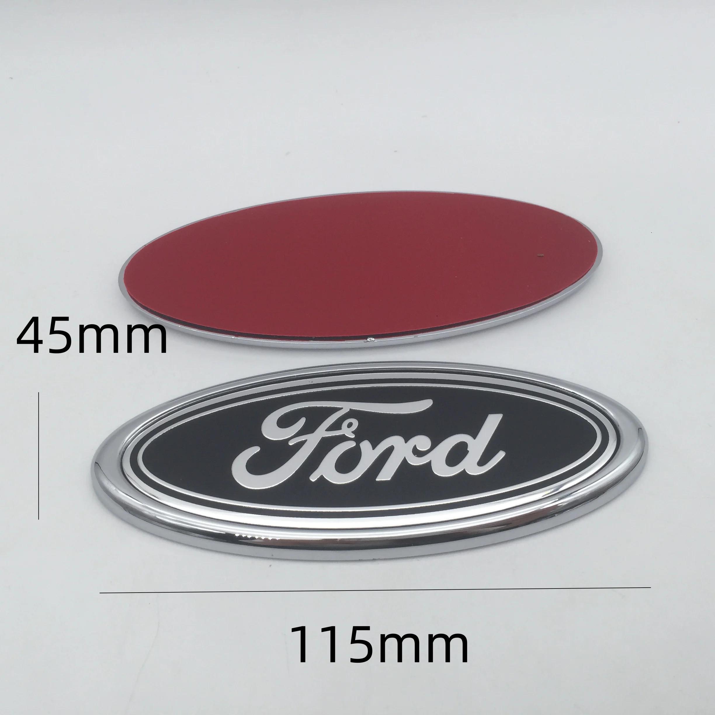 

Car Sticker Ford 1pcs 3D for ford black 115mm 150mm Car Front Head Hood Bonnet Emblem Rear Tail Bumper Trunk Sticker Badge Decal