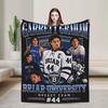 Garrett Graham #44 Briar Hawks University Hokej Mimo kampus Teplé Pohodlné Deky Postel Flanelové Povlak na Přikrývku Potah na Rozkládací Pohovku