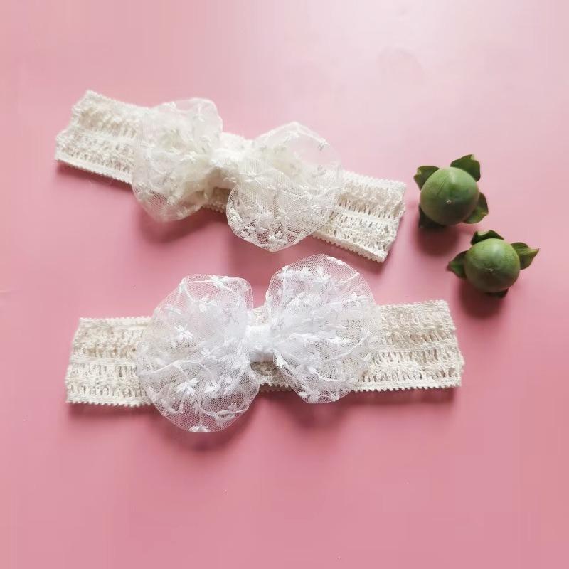 2025 Spring Summer New Korean Baby Lace Bow Headband, Princess Style Sweet Hair Accessory, Soft Skin-Friendly, Versatile