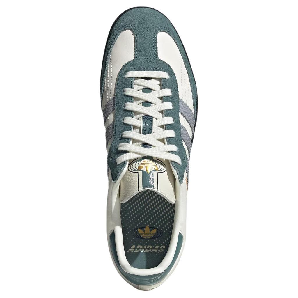 Adidas Originals Samba Abrasion Resistant Low Top Skateboard Shoes Unisex Jade White Sneakers JP9222