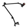 Asixxsix Microphone Arm Stand, 360 Degree Rotating Adjustable Heavy Duty Boom Arm, with 38 and 58 Inch Adapters for Condenser Dynamic Microphones,
