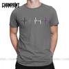 Nyhet Asexuell Stolthet Hjärtslag Puls present T-shirts för Alla Hjärtans Dag Asexualitet Lgbt Lgbtq Ace kärlek är kärlek T-shirts stor Storlek