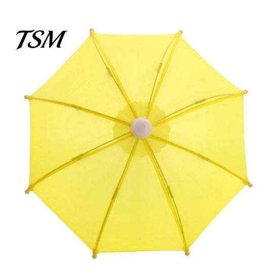 Home Decor Doll Umbrella Cute Decorative Solid Color Dollhouse Household Supplies Open Close Decoration Daily Use