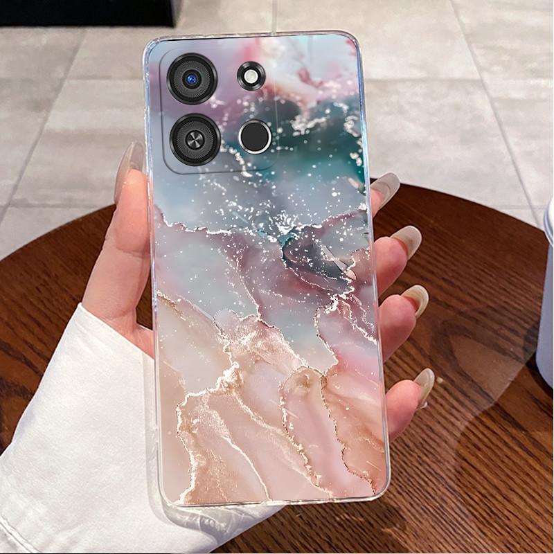 For Itel A05s A663LC Case Clear Luxury Cute Love Rabbit Funny Cartoon Pattern TPU Soft Silicone Phone Case Itel A05s Back Cover