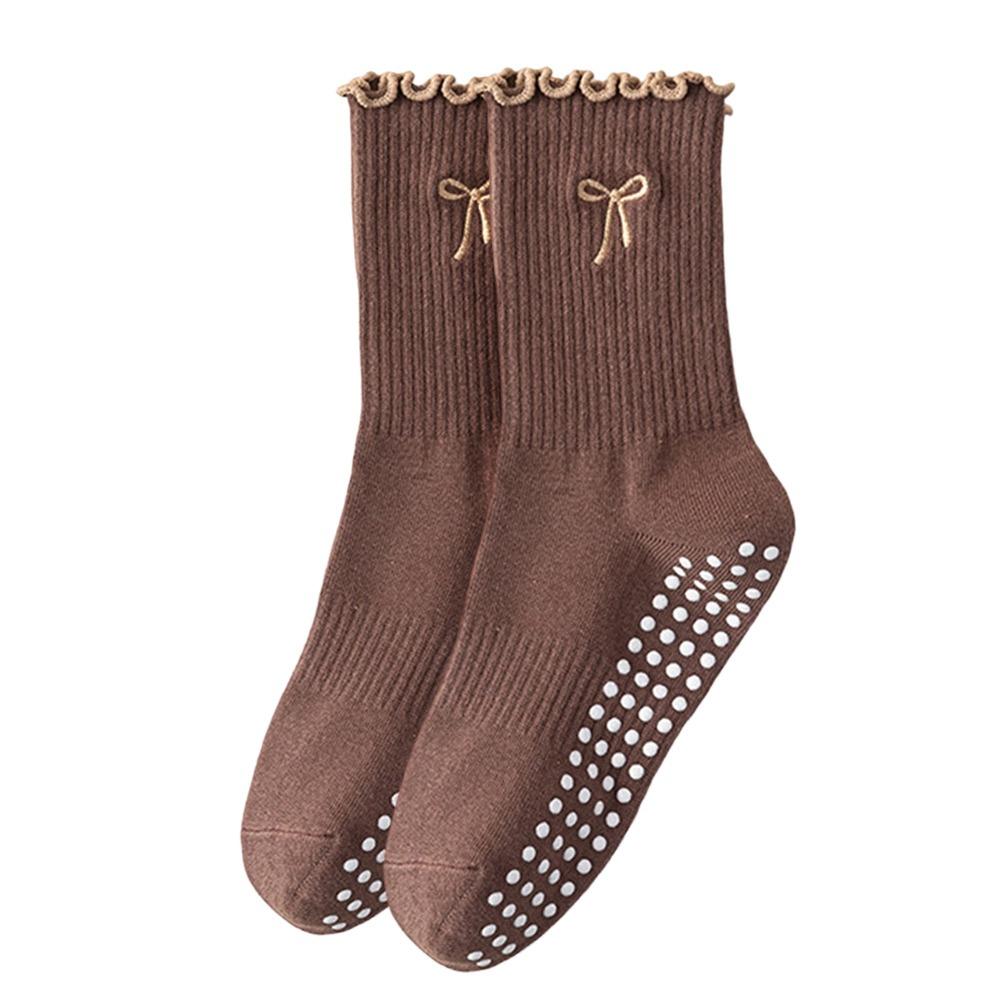 Rutschfeste Pilates-Socken Atmungsaktive Bodensocken Trendige Yoga-Socken für Damen