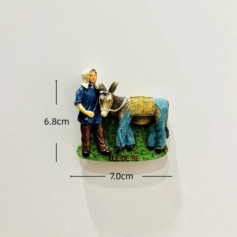 Frankreich Paris Saint Michel Berg Harz Kühlschrankmagnet Aufkleber Reise Souvenir Geschenk Landschaft Kühlschrankmagnet Heimküche Dekoration