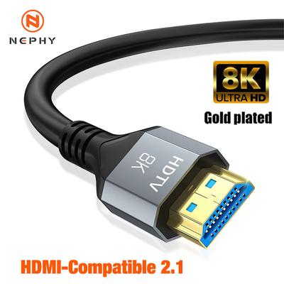8K HDMI Cable 8K@60Hz 4K@120Hz HDMI 2.1 Ultra High Speed 48Gbps Adapter For RTX 3080 eARC HDR Video Cable PC Laptop TV Box PS5