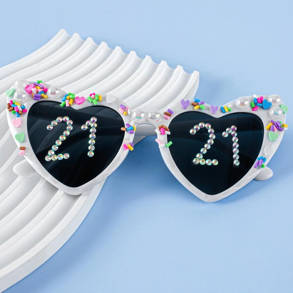 TEMU Black Birthday Party Sunglasses, Unisex Sexy Design 2025.