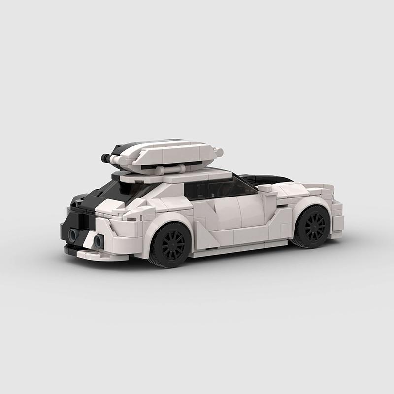 City Racer Station Wagon MOC RS6 Veicolo Sportivo Blocchi da Costruzione Mattoncino Modello da Corsa Giocattoli per Bambini Regalo di Hallowmas Per Ragazzo