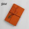 Embossed Leaf Texture A7 6 Faux Journal Leather Journal Vintage A5 A6 Ring Loose-Leaf Notebook Customizable Inner Pages Planner