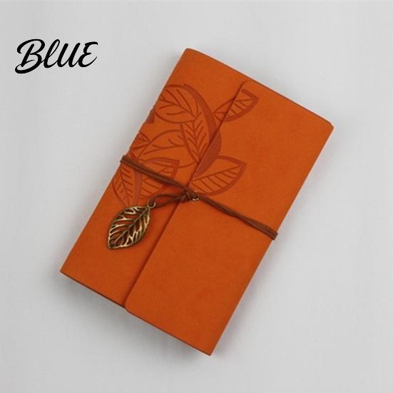 Embossed Leaf Texture A7 6 Faux Journal Leather Journal Vintage A5 A6 Ring Loose-Leaf Notebook Customizable Inner Pages Planner