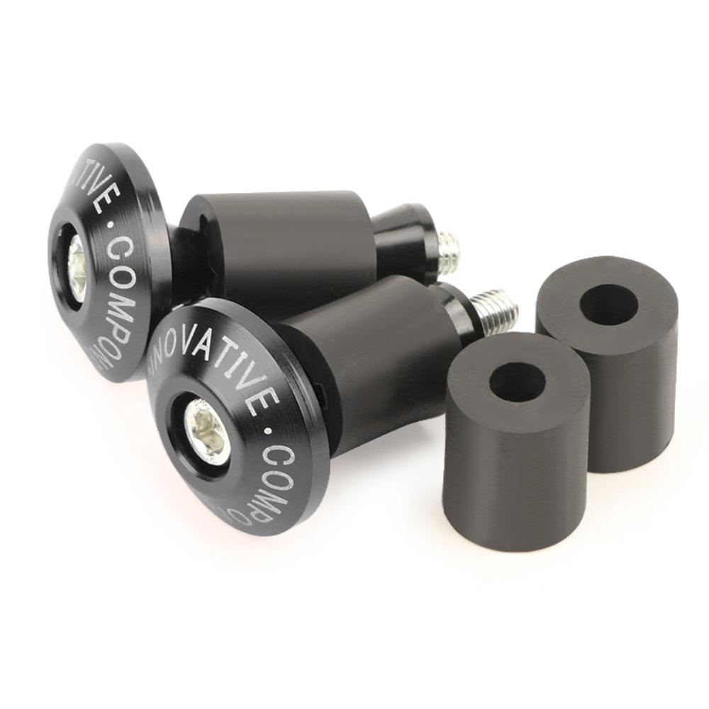 Shockproof Motorcycle Handlebar Plug Aluminum Alloy Handlebar End Motorcycle Accessories чёрный