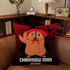 Anime Cchainsaw Man Pochita   Cushion Cover Inches Farmhouse Decor Home Throw Pillow Covers for Couch Decorations