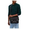 Coach Racer 28 Brand Logo Adjustable Shoulder Strap Coated Canvas Smooth Calfskin Messenger Bag Men Bags Charcoal CT716-QBMI5