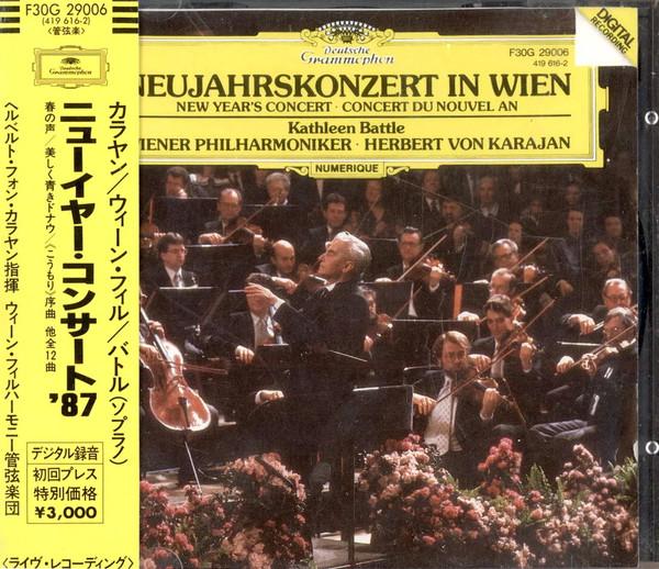 

CD HERBERT VON KARAJAN, VIENNA PHILHAR - Karajan / New Year s Concert 87 F30G29006 Deutsche Grammo Japan ObiClassical Used