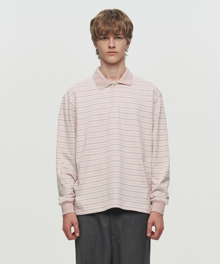 Hoite Het Oscar Stripe Polo (Light Pink)